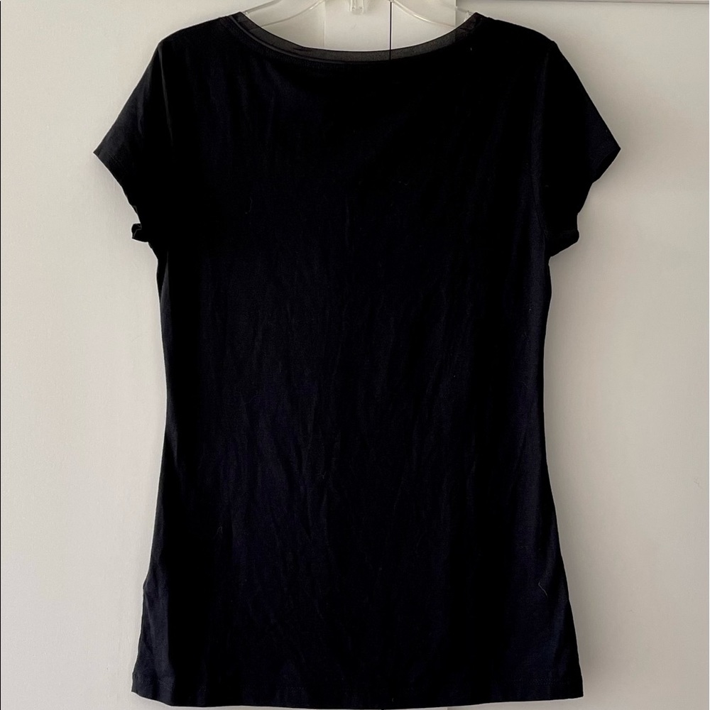 Banana Republic Classic Black Short Sleeved Tee Top, size S - Picture 3 of 9